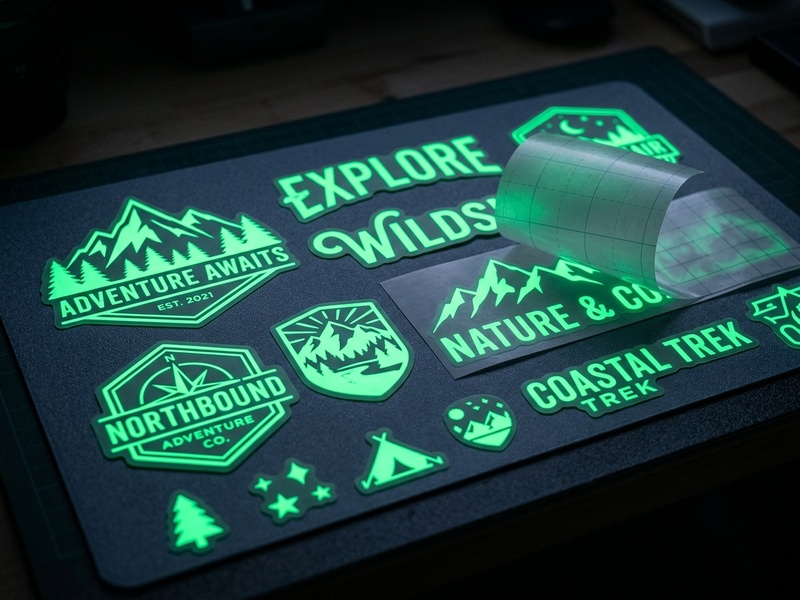 Custom Glow Vinyl Decals