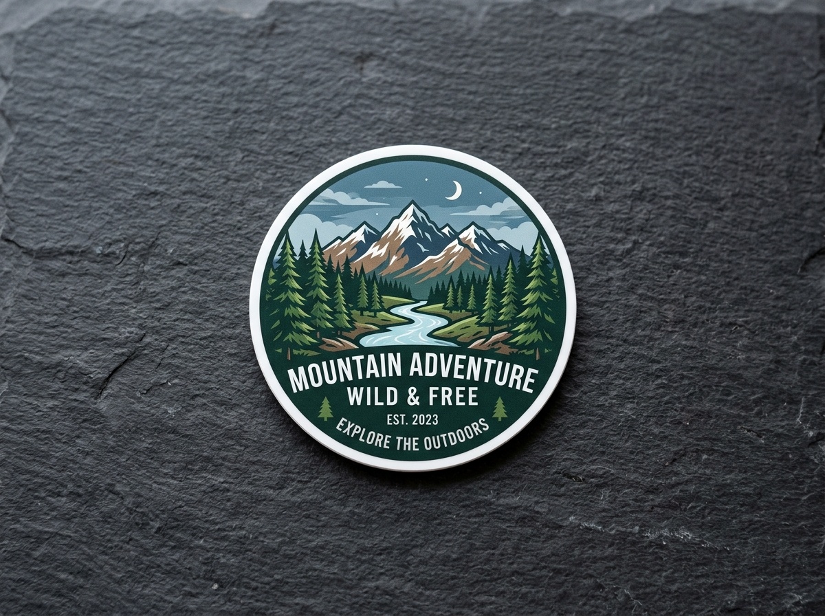 Custom Glow-in-the-Dark Sticker Daylight Preview